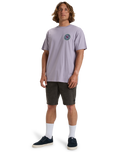 The Billabong Mens Know The Feeling T-Shirt in Light Purple