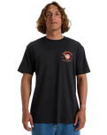 The Billabong Mens Lunch Break T-Shirt in Washed Black