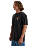 The Billabong Mens Lunch Break T-Shirt in Washed Black