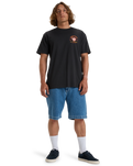 The Billabong Mens Lunch Break T-Shirt in Washed Black