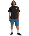 The Billabong Mens Lunch Break T-Shirt in Washed Black