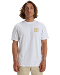 The Billabong Mens Crayon Wave T-Shirt in White
