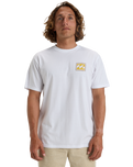 The Billabong Mens Crayon Wave T-Shirt in White