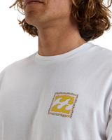 The Billabong Mens Crayon Wave T-Shirt in White