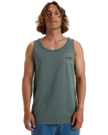 The Billabong Mens Rotor Diamond Vest in Dark Slate