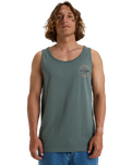 The Billabong Mens Rotor Diamond Vest in Dark Slate