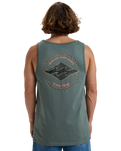 The Billabong Mens Rotor Diamond Vest in Dark Slate