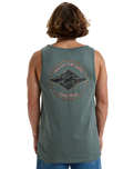 The Billabong Mens Rotor Diamond Vest in Dark Slate
