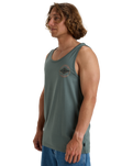 The Billabong Mens Rotor Diamond Vest in Dark Slate