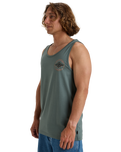 The Billabong Mens Rotor Diamond Vest in Dark Slate
