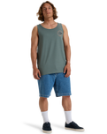 The Billabong Mens Rotor Diamond Vest in Dark Slate