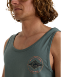 The Billabong Mens Rotor Diamond Vest in Dark Slate