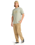 The Billabong Mens Arch Frame T-Shirt in Grey Green