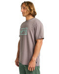 The Billabong Mens Arch Frame T-Shirt in Dusty Purple