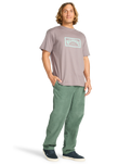 The Billabong Mens Arch Frame T-Shirt in Dusty Purple