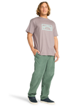 The Billabong Mens Arch Frame T-Shirt in Dusty Purple