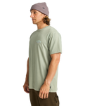 The Billabong Mens Arch Wave Wash T-Shirt in Grey Green