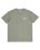 The Billabong Mens Arch Wave Wash T-Shirt in Grey Green
