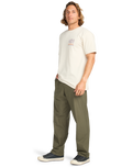 The Billabong Mens Adventure Division Fauna T-Shirt in Chino