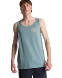 The Billabong Mens Crayon Wave Vest in Washed Blue