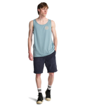 The Billabong Mens Crayon Wave Vest in Washed Blue