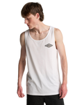 The Billabong Mens Crayon Wave Vest in White
