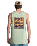 The Billabong Mens Stamp Vest in Vintage Green