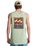 The Billabong Mens Stamp Vest in Vintage Green