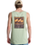 The Billabong Mens Stamp Vest in Vintage Green
