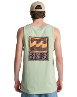 The Billabong Mens Stamp Vest in Vintage Green