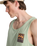 The Billabong Mens Stamp Vest in Vintage Green