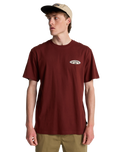The Billabong Mens Orbit Arch T-Shirt in Burnt Red