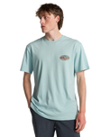 The Billabong Mens Diamond Vision T-Shirt in Dusty Blue