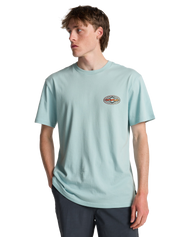 The Billabong Mens Diamond Vision T-Shirt in Dusty Blue