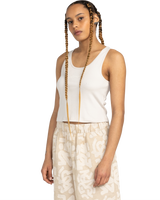 The Element Womens Yarnhill Vest in Oat Milk