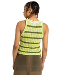The Element Womens Flip Knit Top in Lettuce, Aurora & Mafly