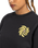 The Element Womens Swirl Flower Sweatshirt in Off Black