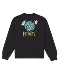 The Element Womens Swirl Flower Sweatshirt in Off Black