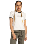 The Element Yarnhill Ringer T-Shirt in Oat Milk | Available at Anns Cottage