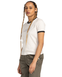 The Element Yarnhill Ringer T-Shirt in Oat Milk | Available at Anns Cottage