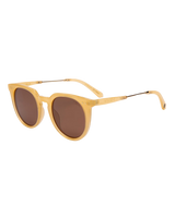 Ella Polarised Sunglasses in Pineapple & Brown