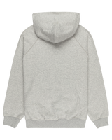 The Element Mens Cornell Crest Hoodie in Mid Grey Heather