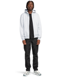 The Element Mens Cornell Classic Zip Hoodie in Mid Grey Heather