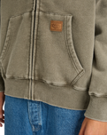 Cargo Zip Hoodie in Forest Night