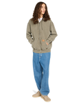 Cargo Zip Hoodie in Forest Night