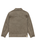 The Element Mens Trucker Canvas Jacket in Stone Gray