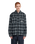 The Element Mens Fuzzy Check Jacket in Brushed Plaid Dark Slate