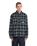 The Element Mens Fuzzy Check Jacket in Brushed Plaid Dark Slate
