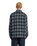 The Element Mens Fuzzy Check Jacket in Brushed Plaid Dark Slate