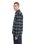 The Element Mens Fuzzy Check Jacket in Brushed Plaid Dark Slate